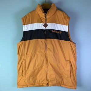 Timberland men’s down vest gold white black xxl